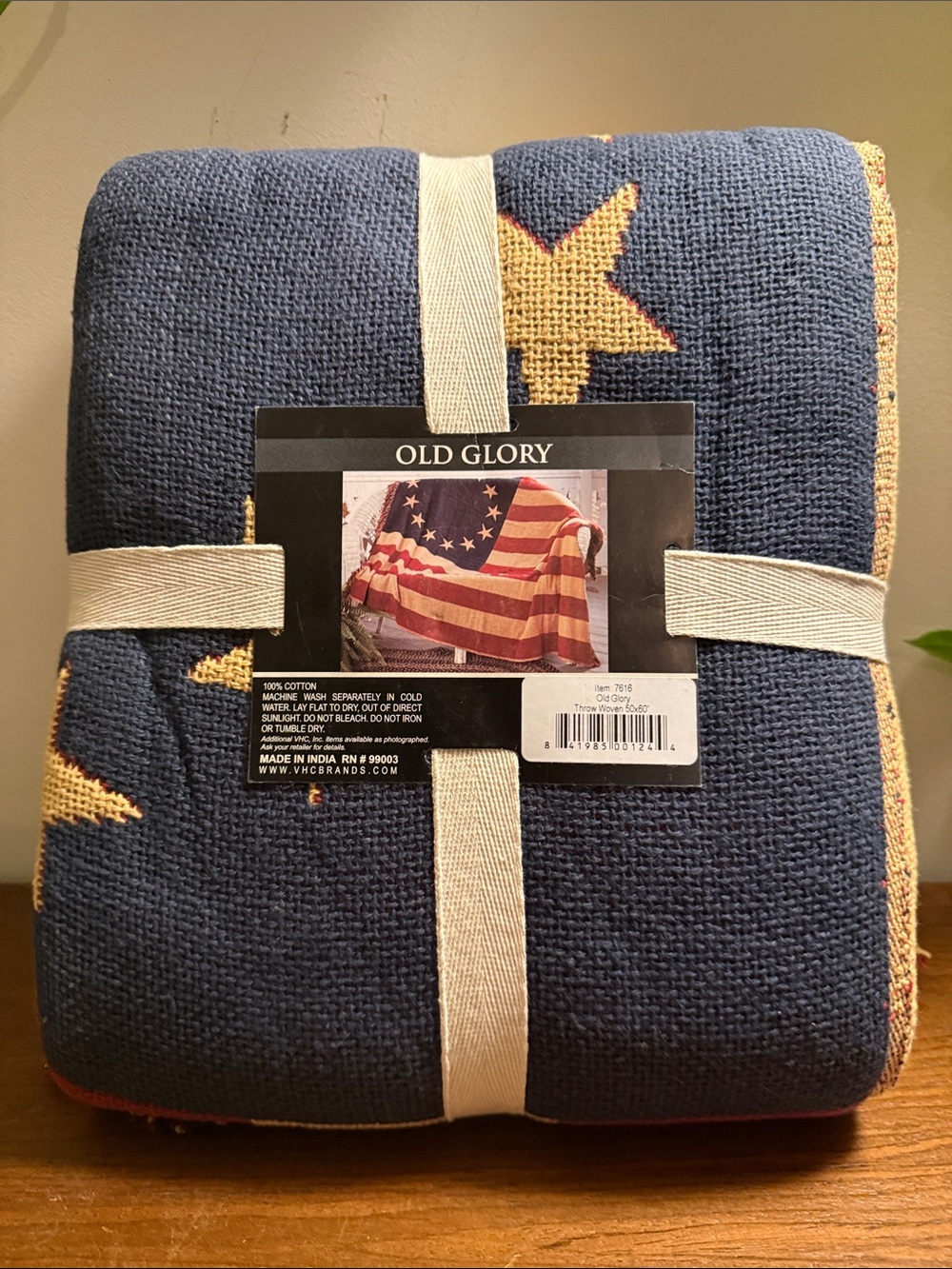 Old Glory Throw Woven 50x60